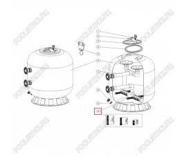 Дюзы для фильтра Aquaviva L1800-2000 (129 мм) Дюзы для фильтра Aquaviva L1800-2000 (129 мм)