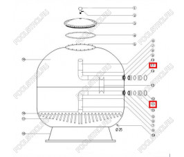 Фланец для крепления 5 крановой обвязки Aquaviva 1050-1250 мм Фланец для крепления 5 крановой обвязки Aquaviva 1050-1250 мм