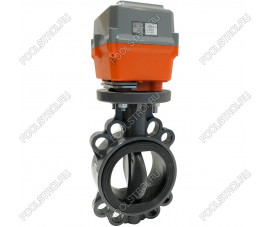 Дисковый поворотный затвор Aquaviva с электроприводом EPDM On-off d160 24VAC/DC