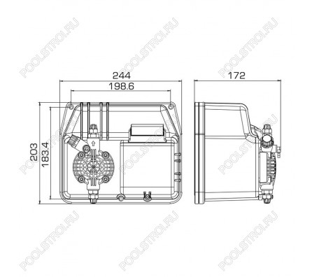 Насос дозир. мембранный BT-MA/M 30-4 230V