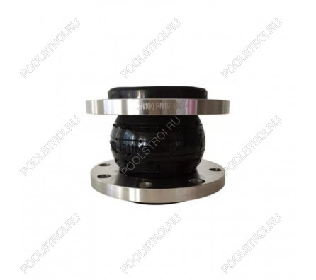 Сильфонный компенсатор EPDM  d110 фланцы (углеродистая сталь)