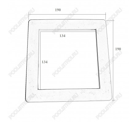 Лицевая рамка скиммера Aquaviva Standard EM0010 01051049